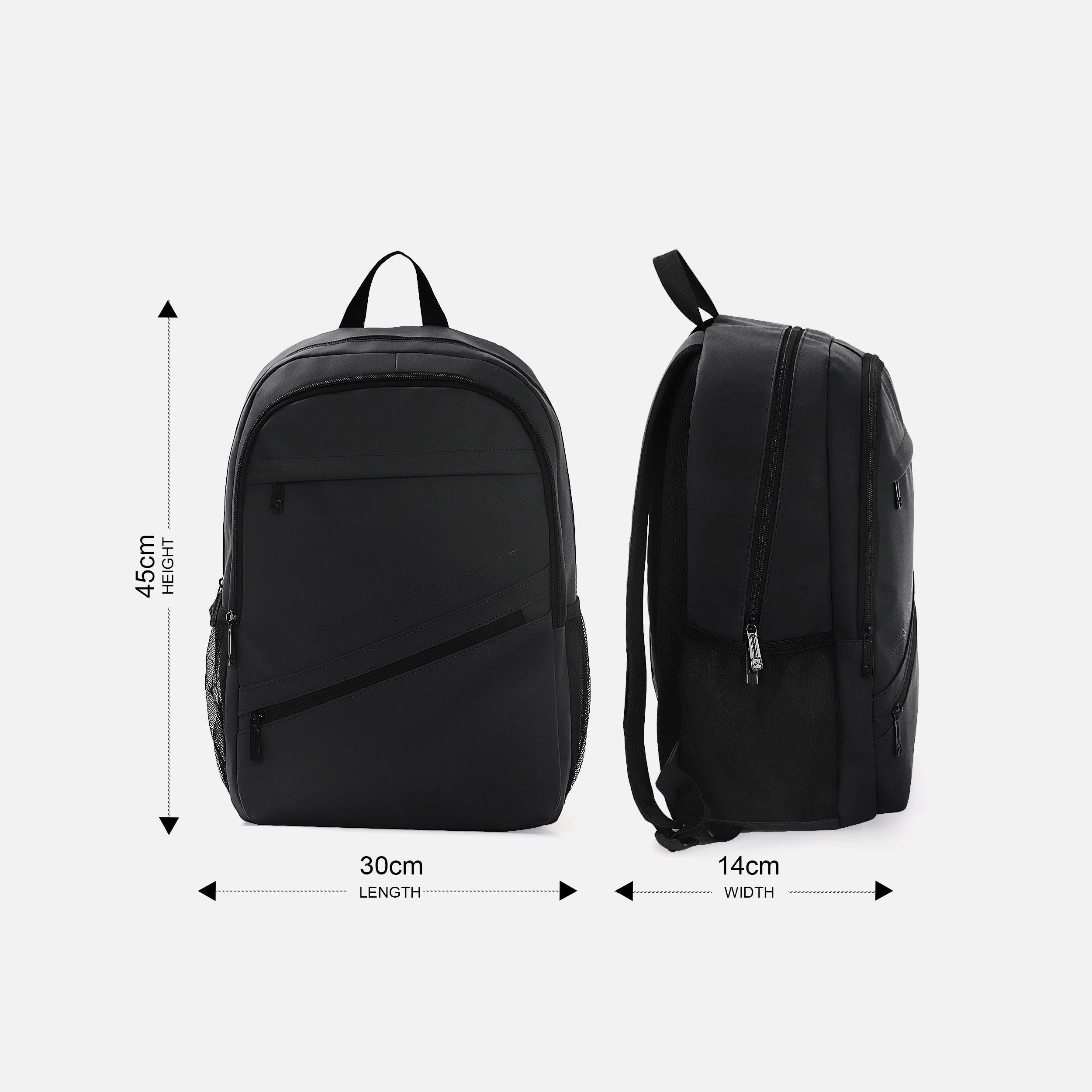 Rubber Coated Backpack 19L