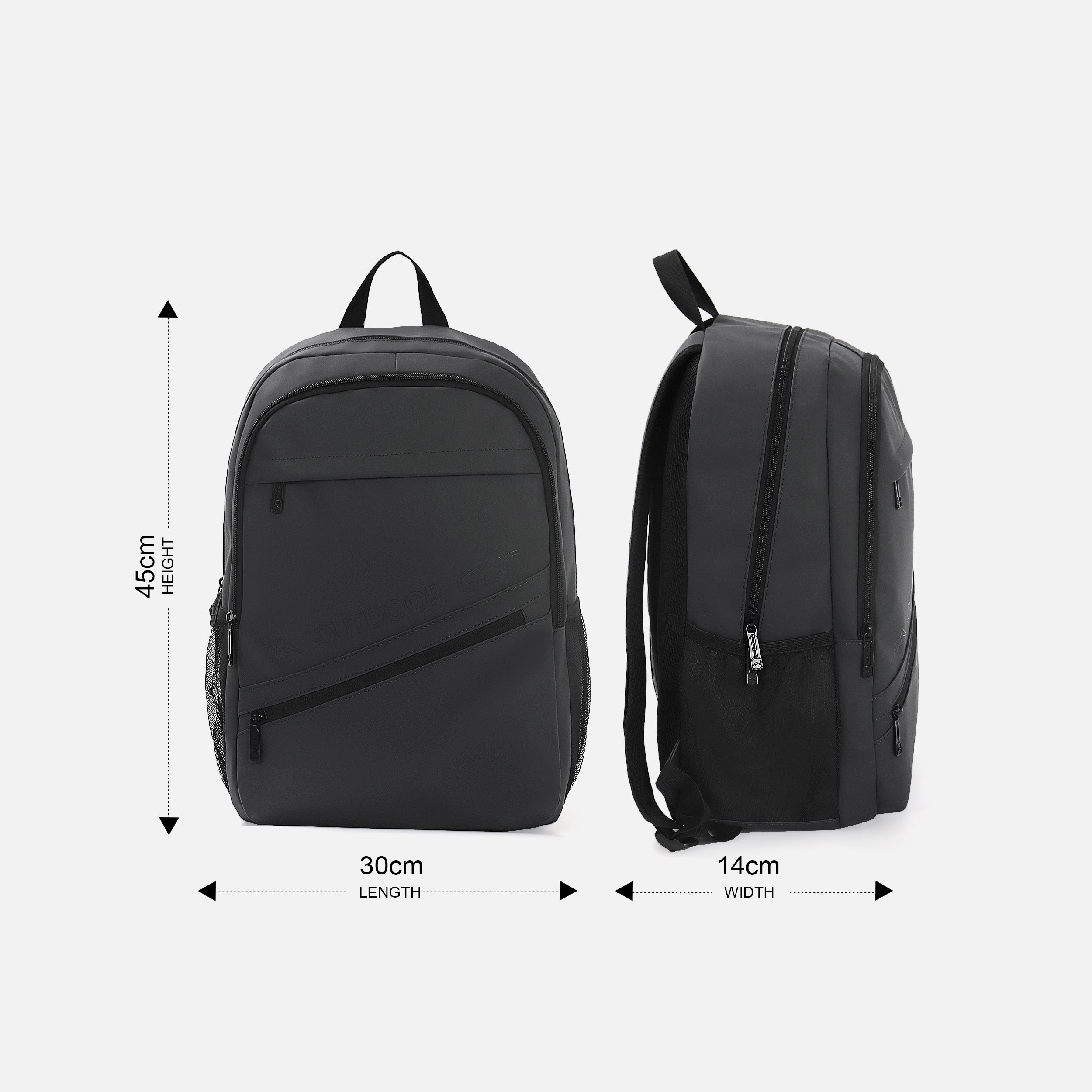 Rubber Coated Backpack 19L