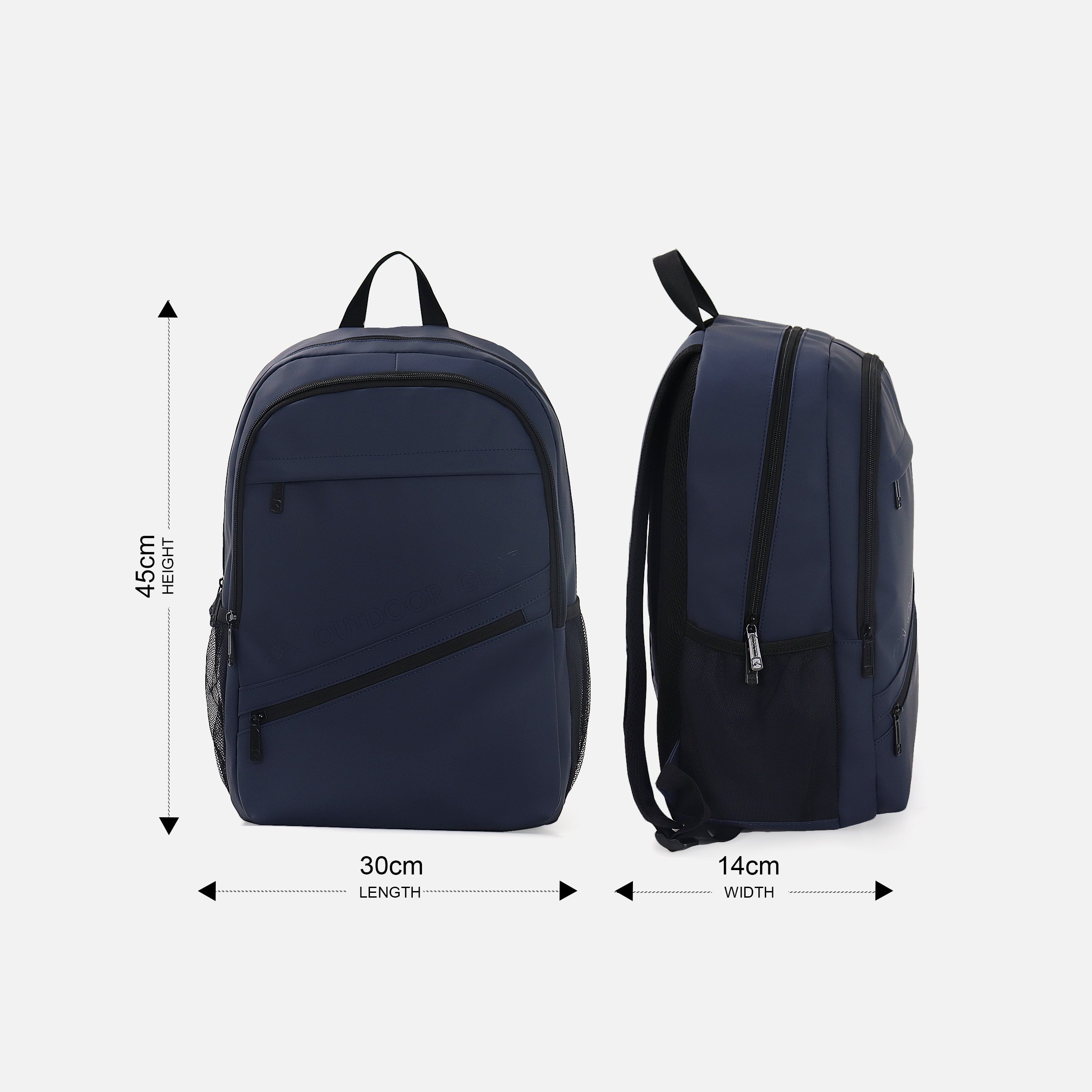 Rubber Coated Backpack 19L