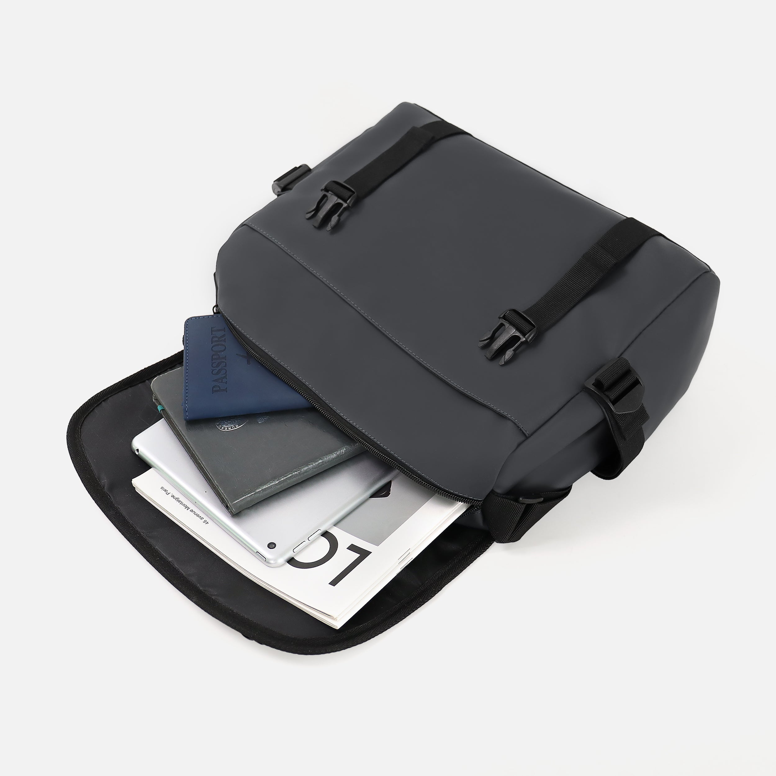 Rubber Coated Crossbody Bag 8L