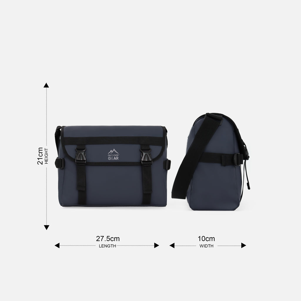 Rubber Coated Crossbody Bag 8L
