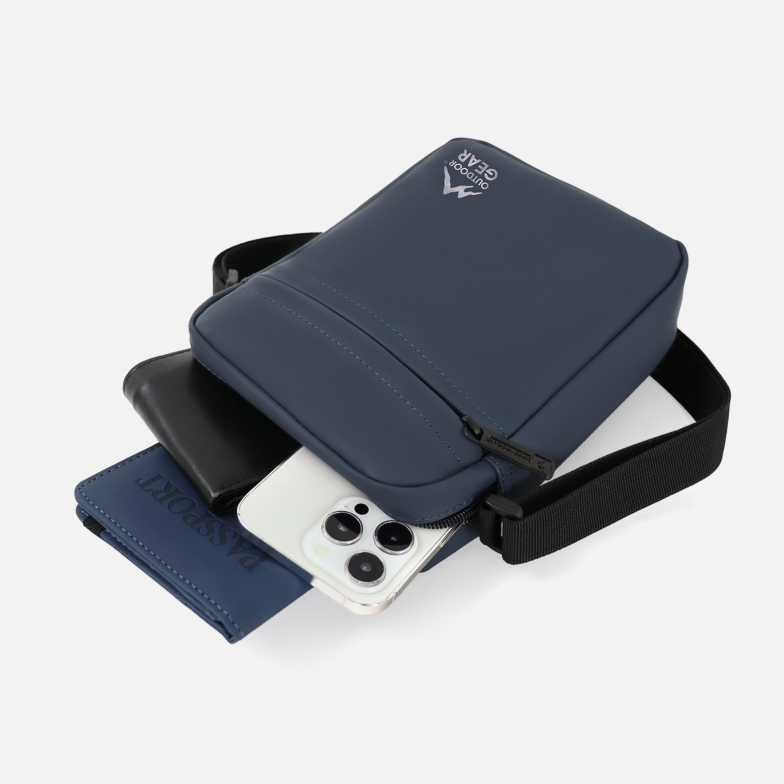 Rubber Coated Crossbody Bag 2L